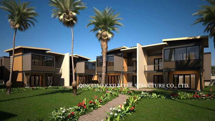 Casa mòbil d'estructura d'acer prefabricada
