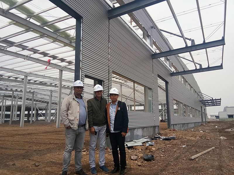 Lloc de construcció visitat amb clients mauricians